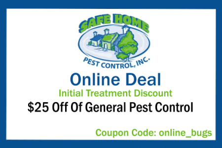 Take $25 off of all general pest control services.